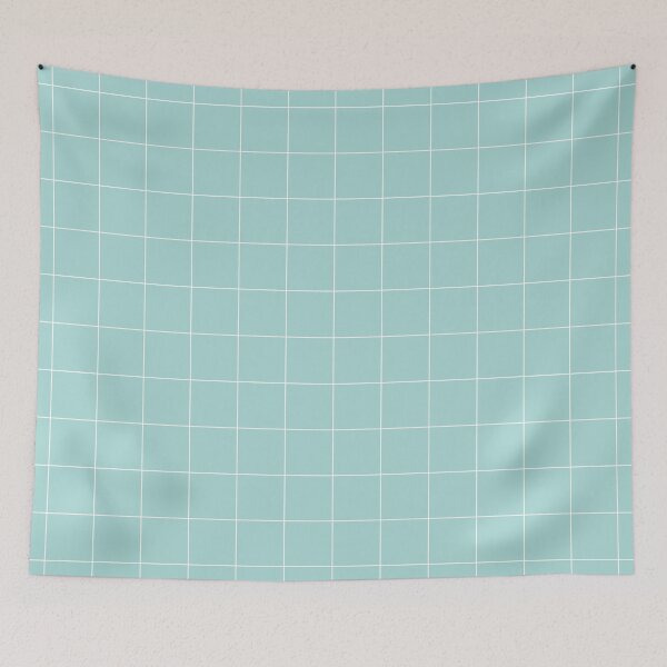 Item preview, Windowpane Check Grid (white/pale ice blue) designed and sold by Design Minds Boutique.