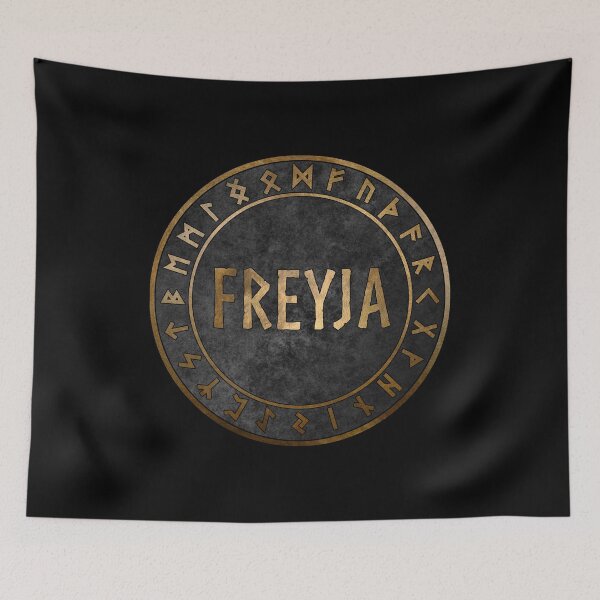 Item preview, Freyja Norse Goddess with Viking Runes designed and sold by Agema Apparel.
