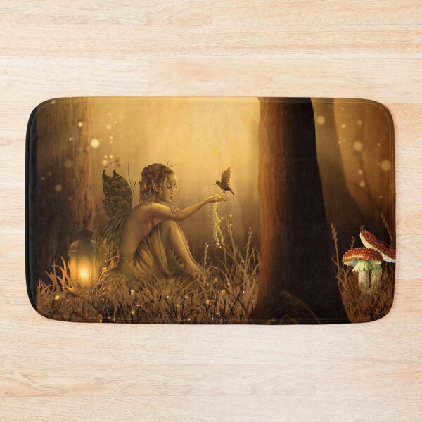 Item preview, Fairy with bird in the fantasy forest designed and sold by brendanre.