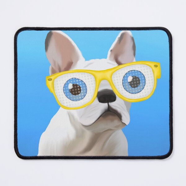 Item preview, Bulldog francés con gafas designed and sold by Stacey Purdy.