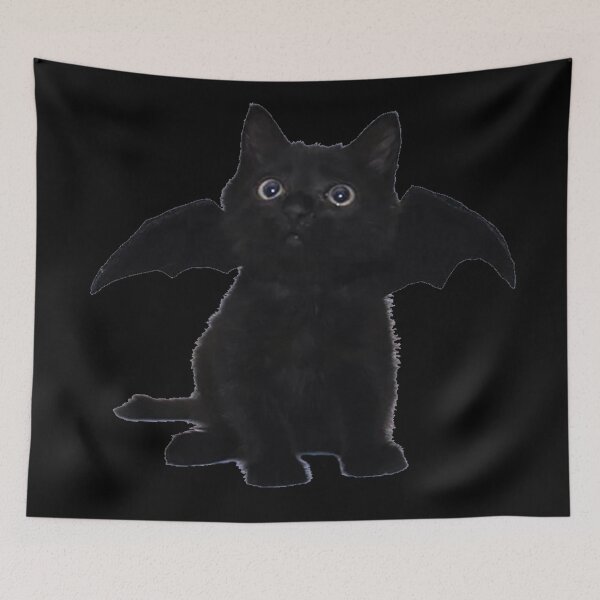 Item preview, Black Kitten With Bat Wings designed and sold by Marcinho1605.