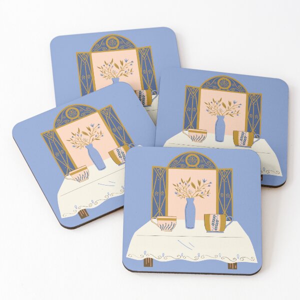 Item preview, Cozy Tea and Flowers designed and sold by ArtbyLeahAlexis.