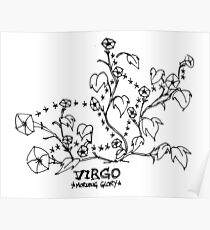 Floral Constellation - Virgo Poster