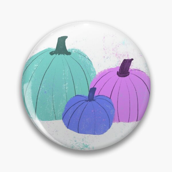 Item preview, Pumpkin trio - Violet & Teal designed and sold by Vivir Creatividad.