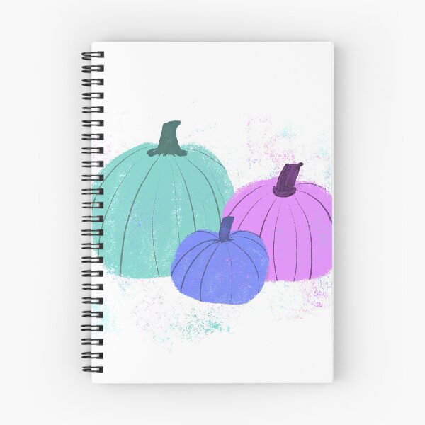 Item preview, Pumpkin trio - Violet & Teal designed and sold by Vivir Creatividad.