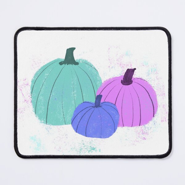 Item preview, Pumpkin trio - Violet & Teal designed and sold by Vivir Creatividad.