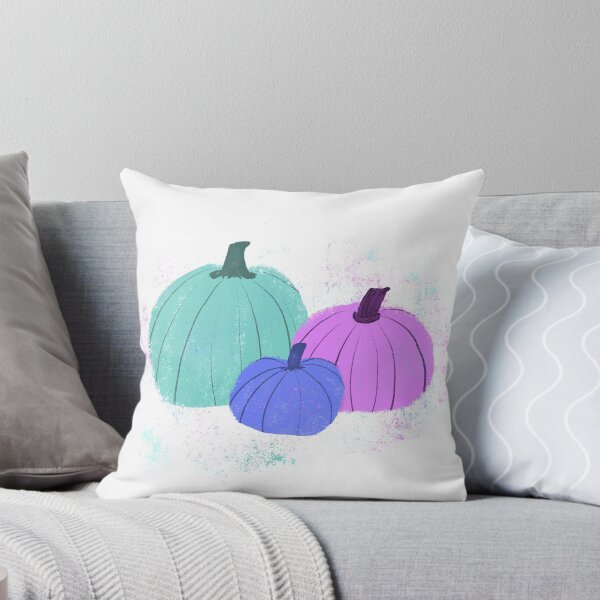Item preview, Pumpkin trio - Violet & Teal designed and sold by Vivir Creatividad.