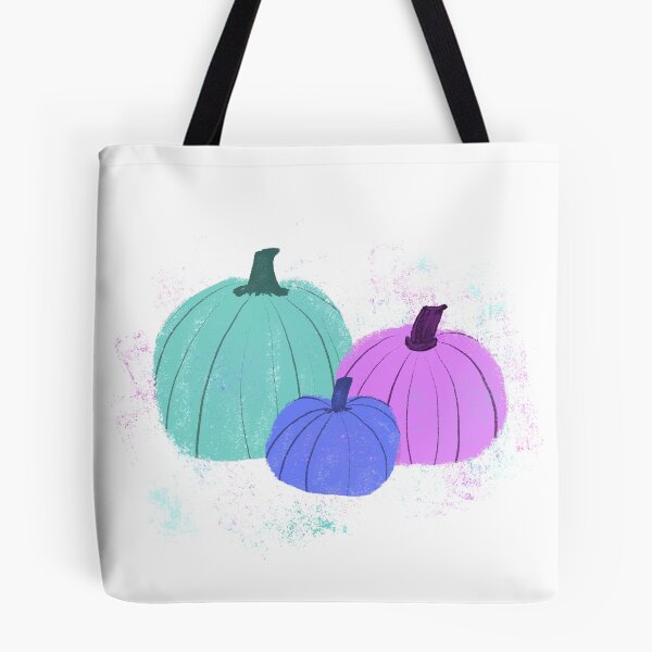Item preview, Pumpkin trio - Violet & Teal designed and sold by Vivir Creatividad.
