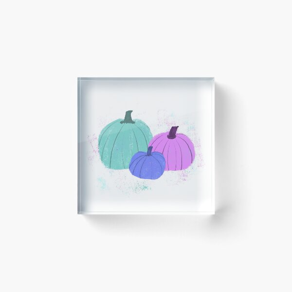 Item preview, Pumpkin trio - Violet & Teal designed and sold by Vivir Creatividad.