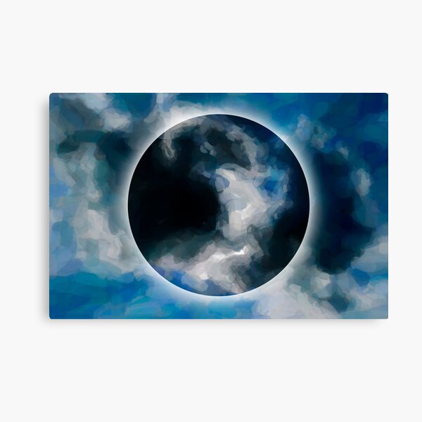 Eclipse - Abstract Painting Canvas Print