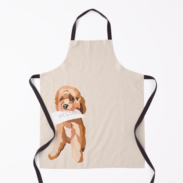 Item preview, Cavapoodle Hello Dog Portrait Digital Illustration designed and sold by sherylwylie.