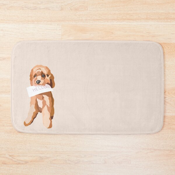 Item preview, Cavapoodle Hello Dog Portrait Digital Illustration designed and sold by sherylwylie.