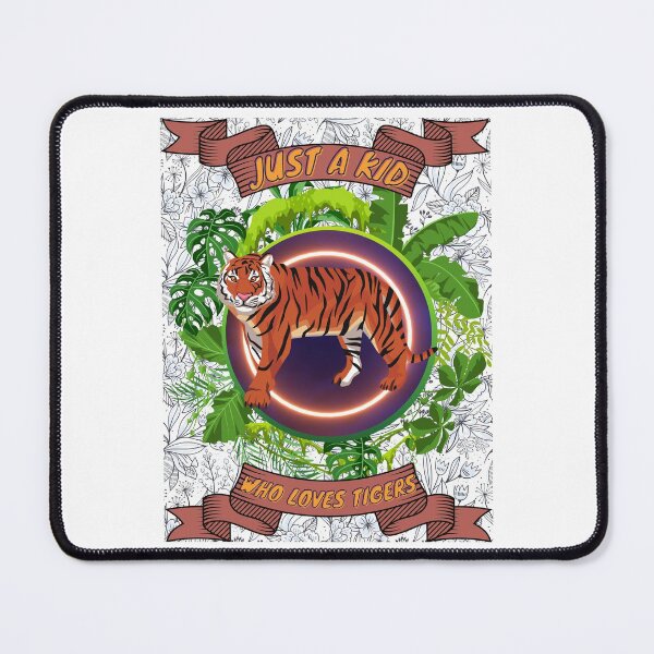 Item preview, Just a kid who loves tigers - Colorful compositions, art and animals, funny drawings designed and sold by AdvanceDesign.