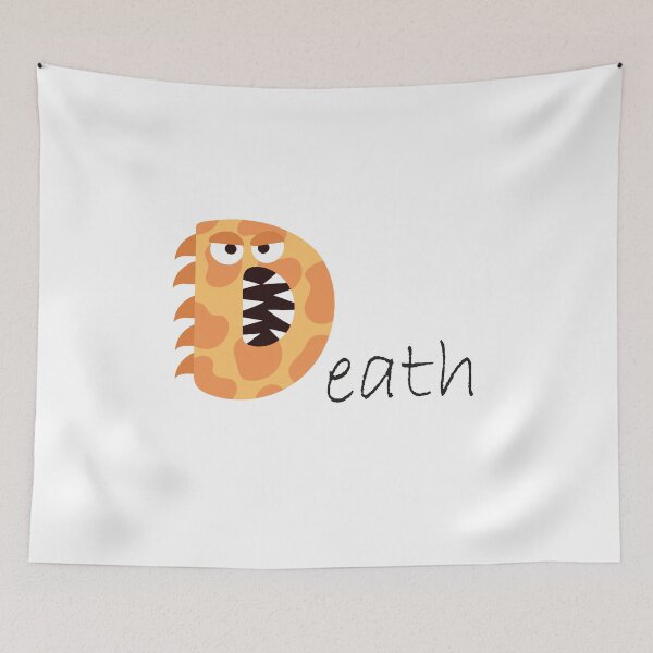 Item preview, Halloween,initial alphabet letter ,monster alphabet , alphabet letter d, death designed and sold by MimiouchB.