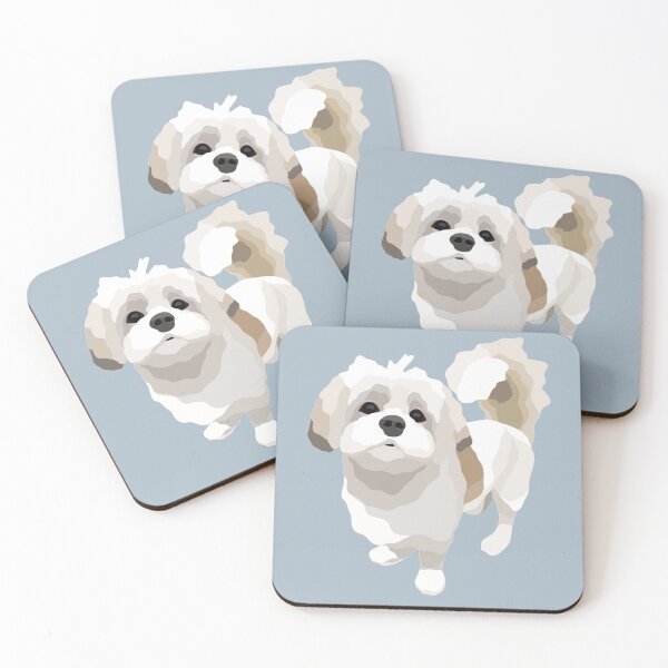 Item preview, Shih Tzu x Pomeranian Dog Portrait Digital Illustration designed and sold by sherylwylie.