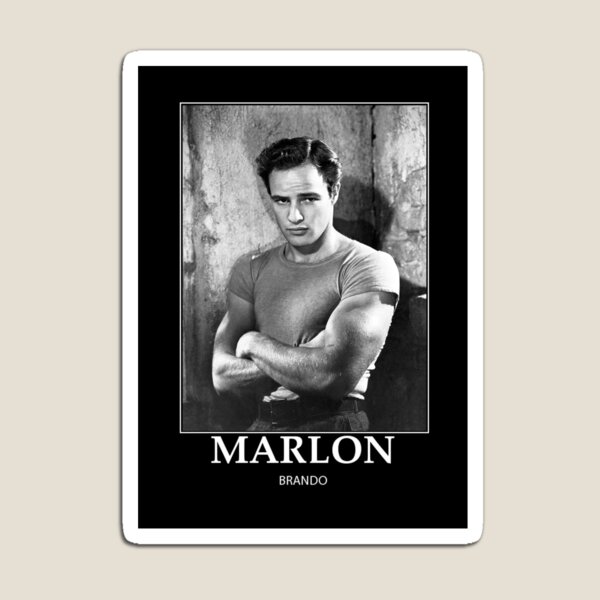 Vista previa del artículo con la obra «Marlon Brando - BW - D36», diseñado y vendido por DecoWords.