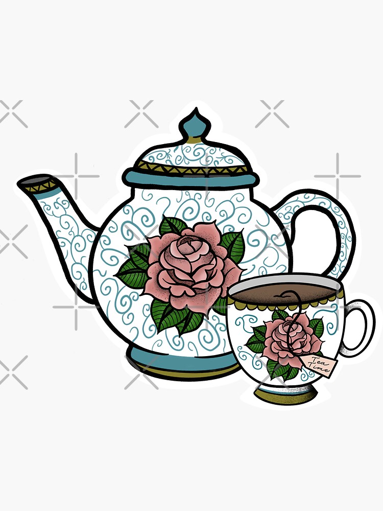 Tattoo uploaded by Tattoodo • Tattoo by Yaroslav Putyata #YaroslavPutyata  #tinytattoo #tiny #smalltattoo #small #teapot #cute #tea #rose #flower  #floral • Tattoodo