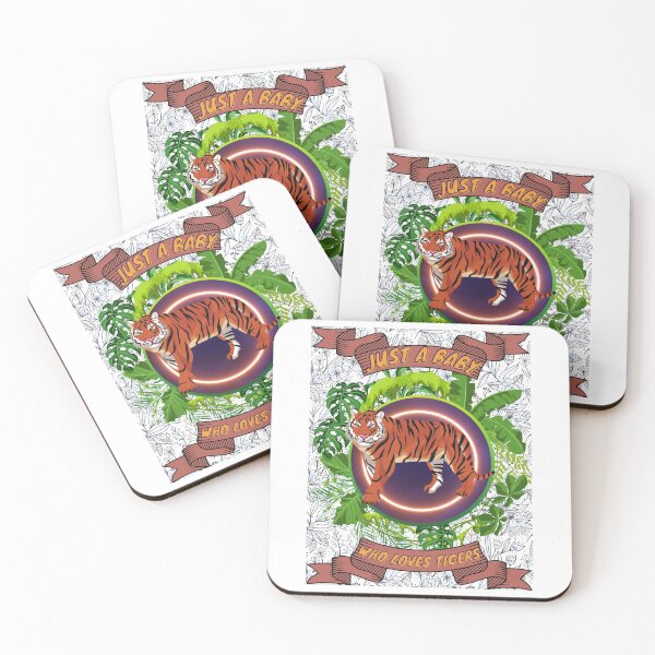 Item preview, Just a baby who loves tigers - Colorful compositions, art and animals, funny drawings designed and sold by AdvanceDesign.
