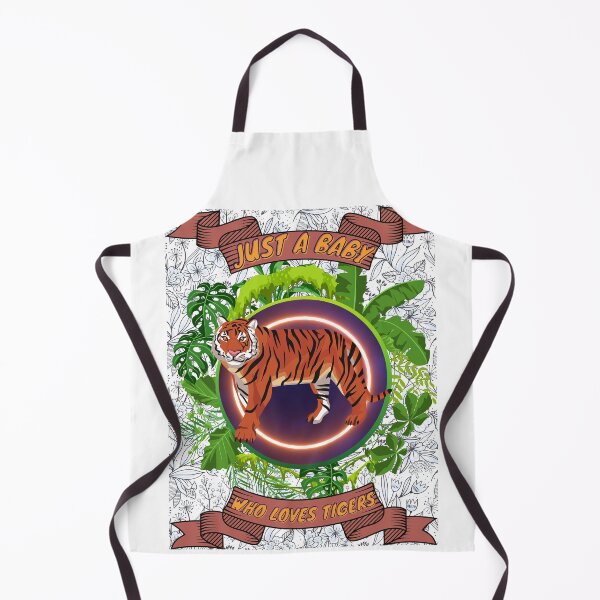 Item preview, Just a baby who loves tigers - Colorful compositions, art and animals, funny drawings designed and sold by AdvanceDesign.