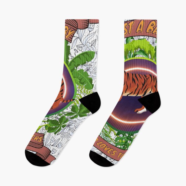 Item preview, Just a baby who loves tigers - Colorful compositions, art and animals, funny drawings designed and sold by AdvanceDesign.