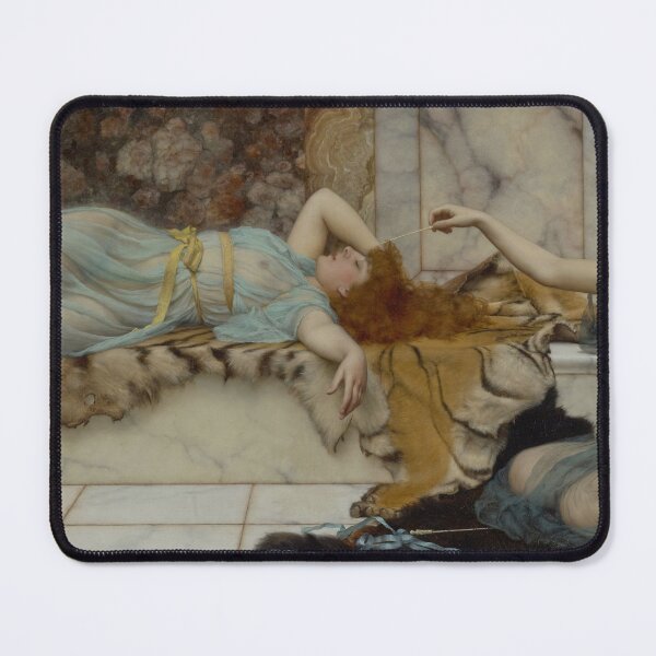 Item preview,   Mischief and Repose by  John William Godward, English,1895 designed and sold by Shapes-Mania.