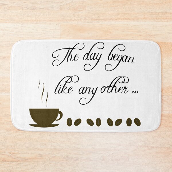 Item preview,  Day Begins with Coffee designed and sold by Holisticfox.