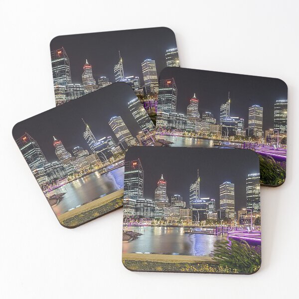 Item preview, Perth Australia Nightscape, Perth Australia cityscape, skyscarpers, designed and sold by Nostrathomas66.