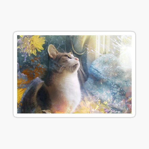 Twig Pangur Ban Forest Quixote Sticker
