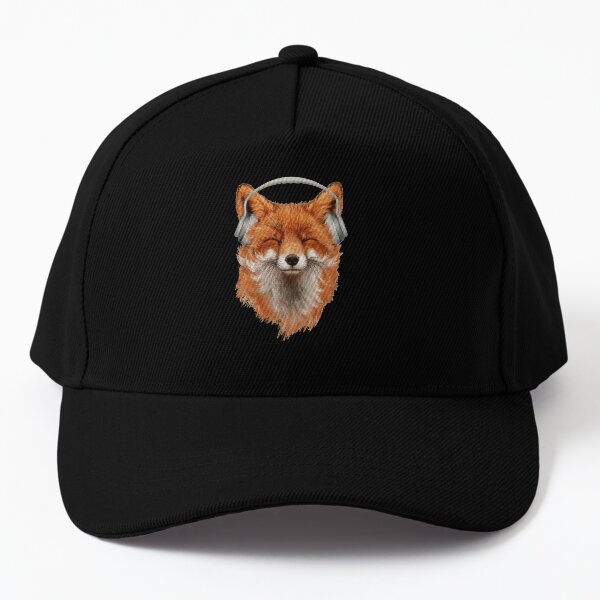 Smiling Musical Fox Baseball Cap