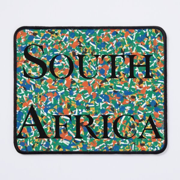 Item preview, South Africa Abstain Flag with Text  designed and sold by SilverFantasy.