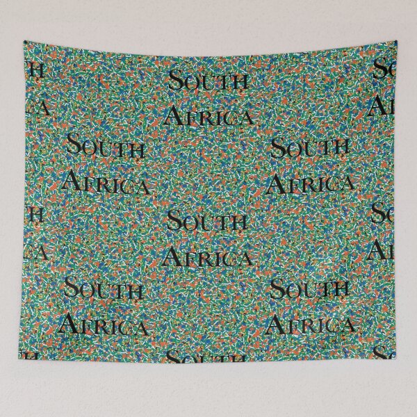 Item preview, South Africa Abstain Flag with Text  designed and sold by SilverFantasy.