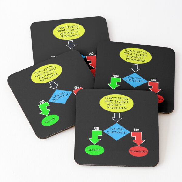 Item preview, Science or Propaganda Flowchart designed and sold by TeesForTheWorld.