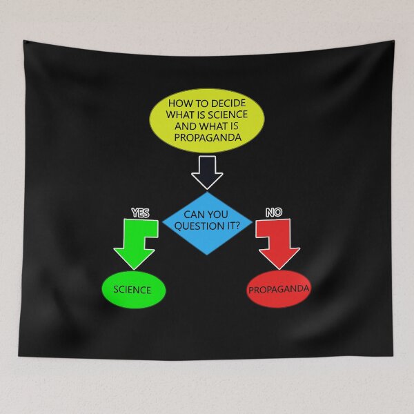 Item preview, Science or Propaganda Flowchart designed and sold by TeesForTheWorld.