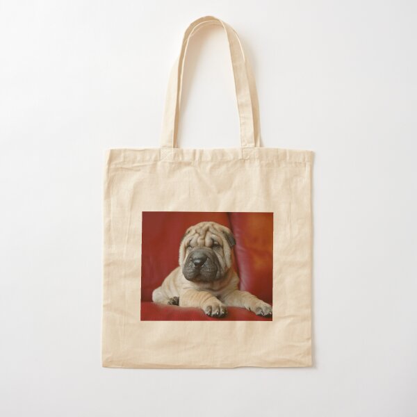 Shah Pei Puppy Cotton Tote Bag