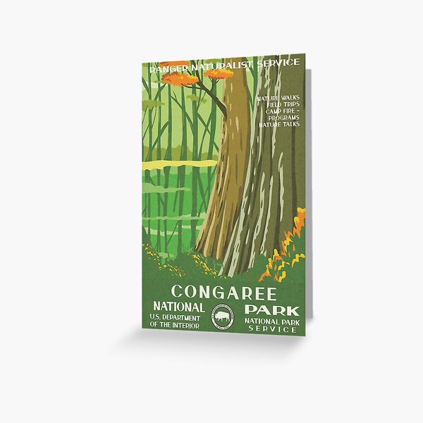 Artikel-Vorschau von Congaree Nationalpark Vintage WPA Poster, designt und verkauft von JordanHolmes.