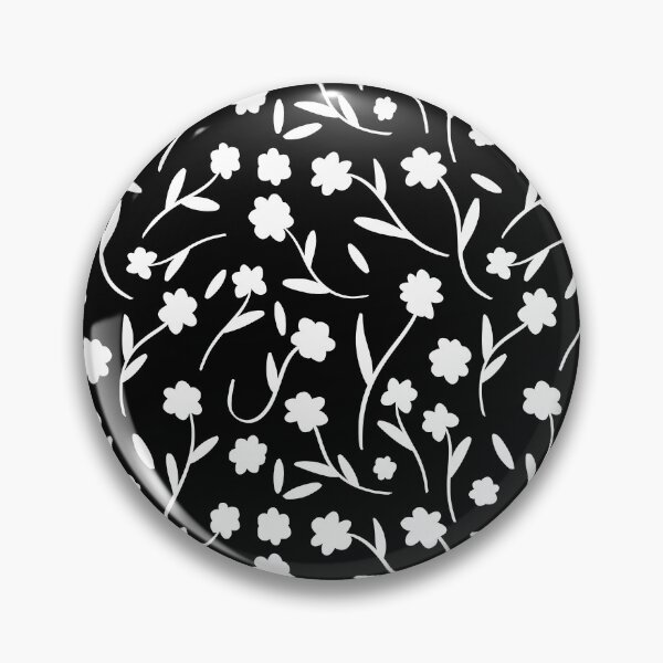 Artikelvorschau, Elegantes botanisches Schwarz-Weiß-Blumenmuster entworfen und verkauft von trajeado14.
