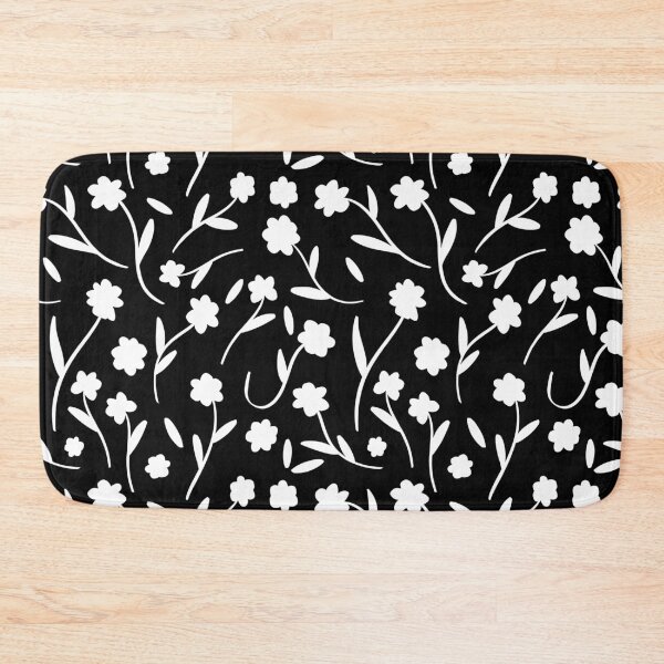 Item preview, Elegant Floral Black and White Botanical Pattern designed and sold by trajeado14.