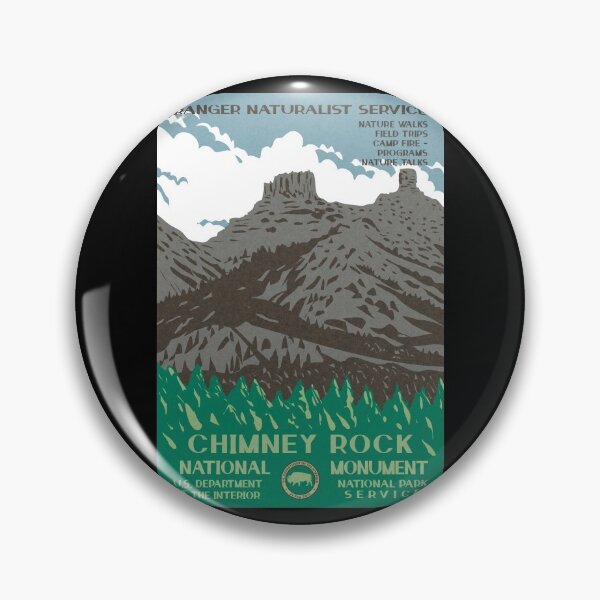 Artikelvorschau, Chimney Rock National Monument Vintage WPA Poster entworfen und verkauft von JordanHolmes.