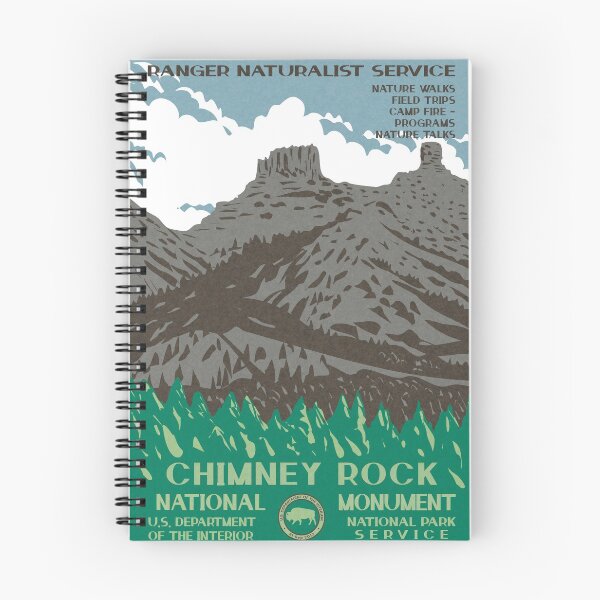 Item preview, Chimney Rock National Monument Vintage WPA Poster designed and sold by JordanHolmes.