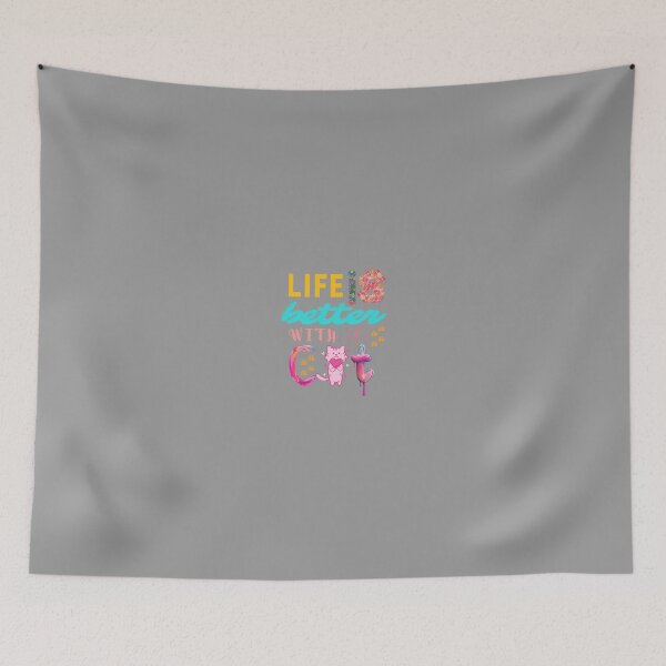 Item preview, life is better with a cat designed and sold by Ayoub-beautiful.