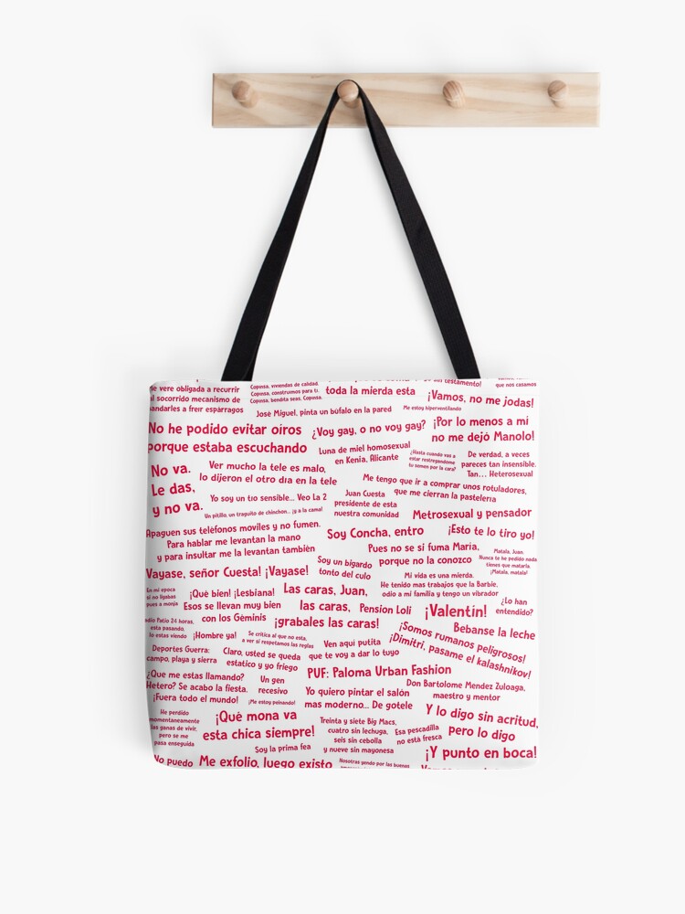 Phrases Here There Is No Who Alive (red letters) | Tote Bag