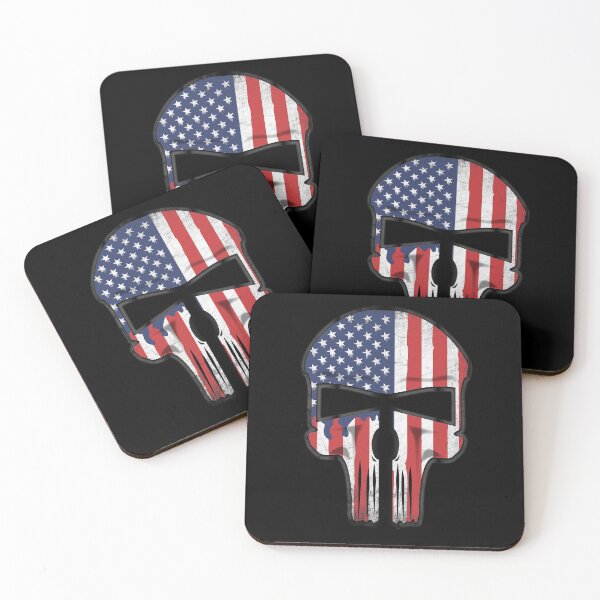 Item preview, Warrior Skull Flag U.S. Flag designed and sold by PEHardy-Designs.