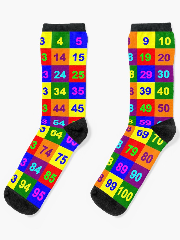 1 To 100 Number Chart Socks For Sale By Marigoldandco Redbubble 1 To 100 Number Chart Socks For Sale By Marigoldandco Redbubble