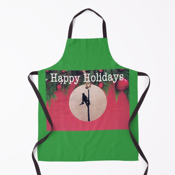 Item preview, Happy Holidays Arborist Chainsaw Tree Surgeon gift present designed and sold by Gordon Lavender.