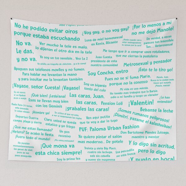 Item preview, Phrases Here There Is No Who Alive (turquoise letters) designed and sold by erivera7.