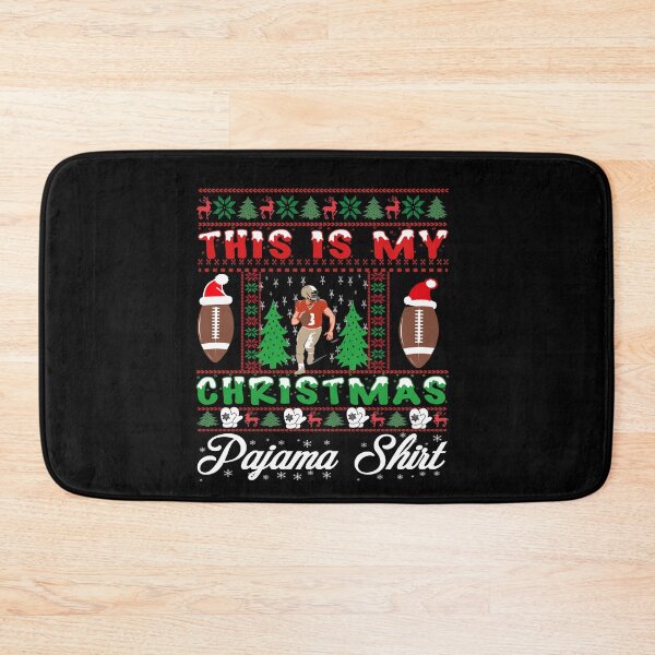 Item preview, Christmas Football Ball Santa Hat Funny Sport Xmas christmas american football designed and sold by ilias13.
