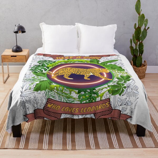 Item preview, Just a girl who loves leopards - Colorful compositions, art and animals, funny drawings designed and sold by AdvanceDesign.