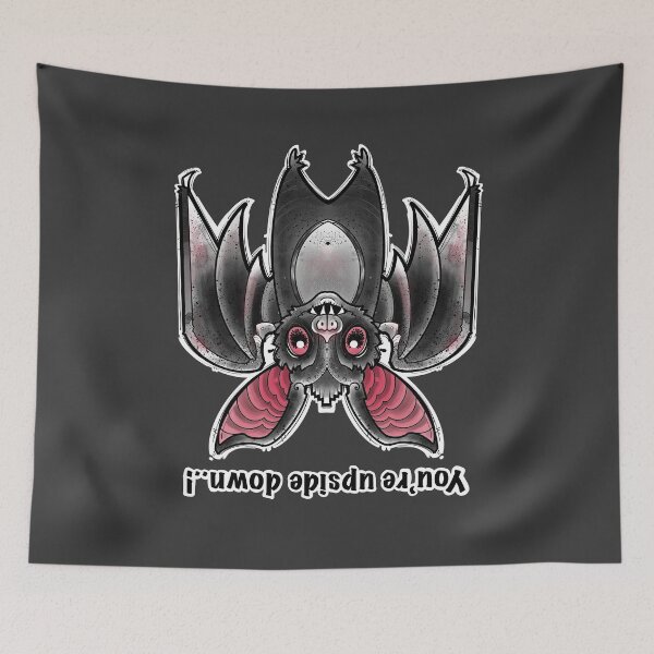 Item preview, Youre upside down ..! Creepy cute bat hanging out designed and sold by weilertsen.