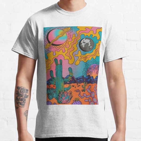 Psychedelic Cactus Classic T-Shirt