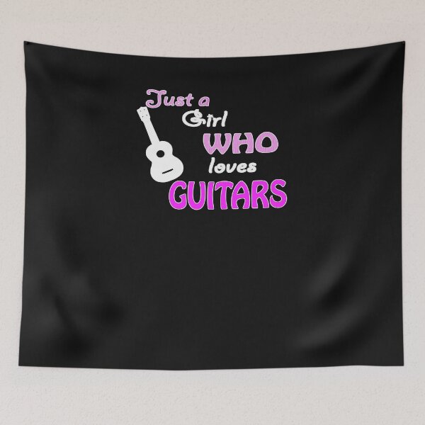 Item preview, Just a Girl who loves Guitars, Guitar Lover, Guitarist, Guitar Player, Guitar Teacher, Guitar Student Gift designed and sold by LusterCraft.